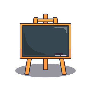 karatahta - karikatür vektör çizimi.