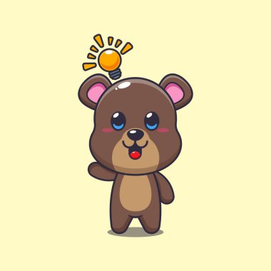 Ayı maskotu karakter çizimi bir fikir edinin..