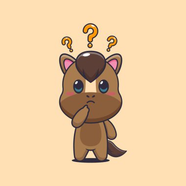 at maskotu çizgi film karakteri çizimi karıştırılmış.