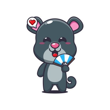 Panter karikatür vektör çizimi