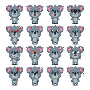 Şirin Koala Çizgi Film Maskot Karakteri Çizimi