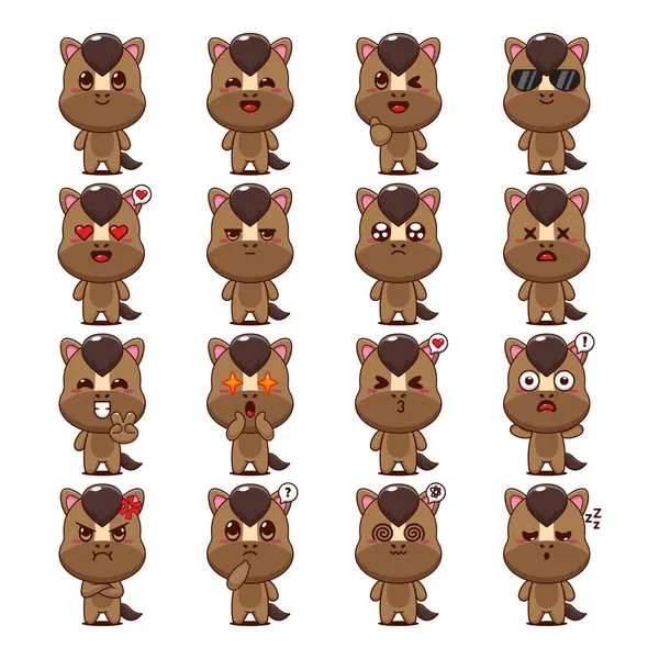 Şirin At Çizgi Filmi Maskot Karakteri Çizimi