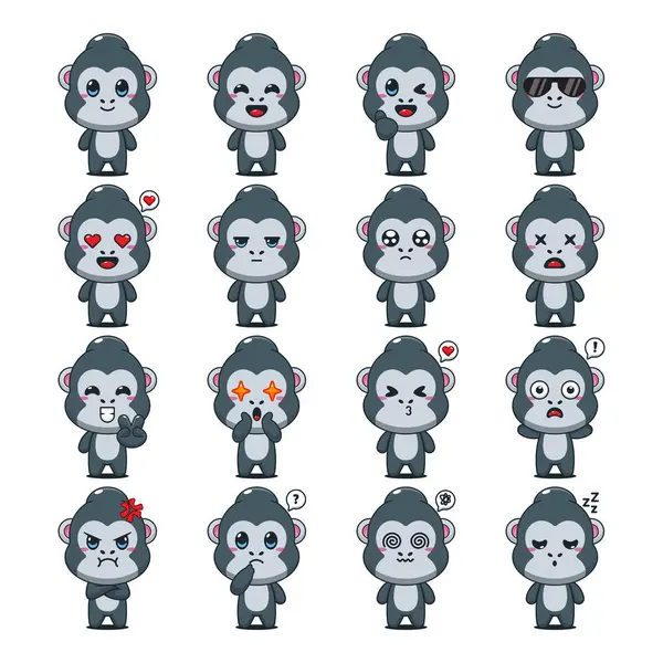 Şirin Goril Çizgi Filmi Maskot Karakteri Çizimi