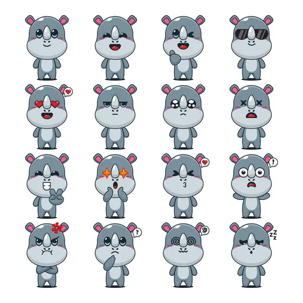 Şirin Gergedan Çizgi Filmi Maskot Karakteri Çizimi