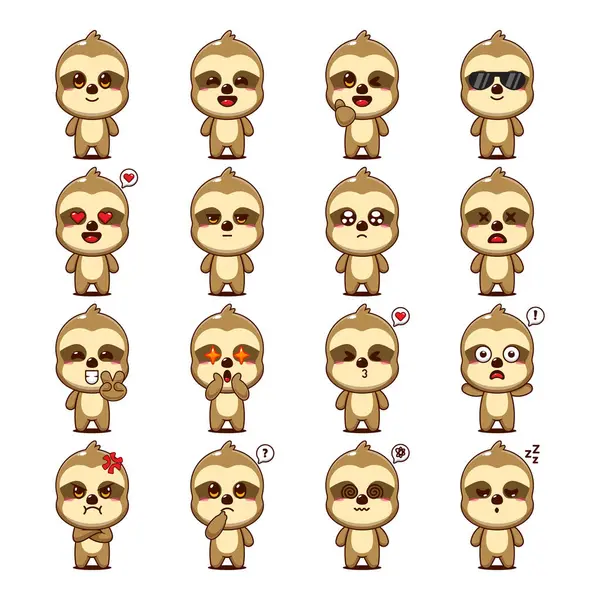 Şirin Tembel Hayvan Çizgi Filmi Maskot Karakteri Çizimi