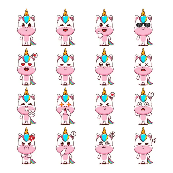 Şirin Tek Boynuzlu At Çizgi Filmi Maskot Karakteri Çizimi