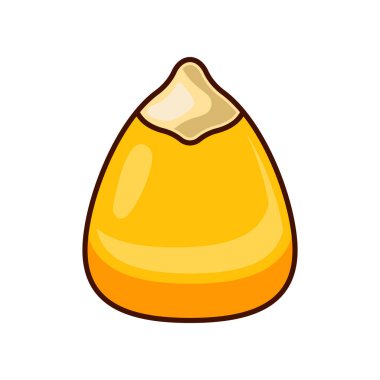 mısır çekirdeklerinin çizgi film vektör çizimi