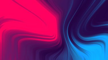 Abstract wavy blue and pink texture twisted design illustration.