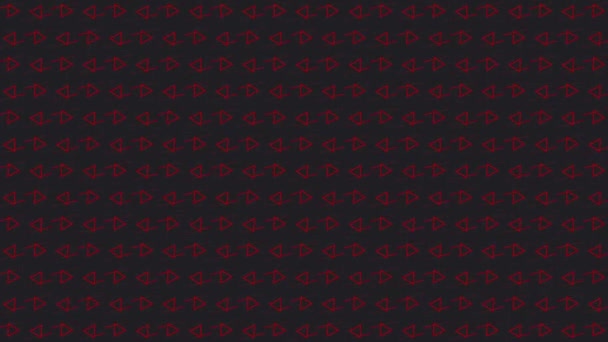 Geometrische Abstracte Driehoek Patroon Beweging Achtergrond Grafisch Moderne Rode Kleur — Stockvideo