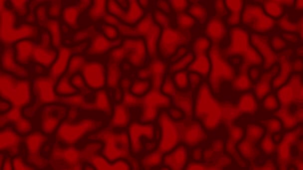 Colore Rosso Astratto Contorto Liquido Sfondo Animazione — Video Stock