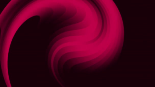 抽象的なピンク色の波状の液体ラインアニメーションの背景 — ストック動画