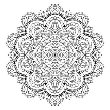 Decoration Mandala Vector Design, Yoga, tattoo, Oriental