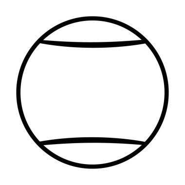 Düz moda tenis topu simgesi