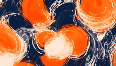 Renkli boya sıçramalarının ve desenlerin soyut arkaplanı