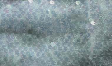 Light Blue Sequin Fabric Background