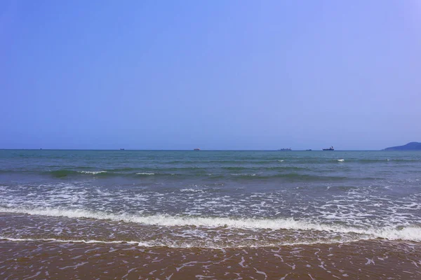 Пляж Тропічне Море Під Блакитним Небом Таїланді Природа — стокове фото
