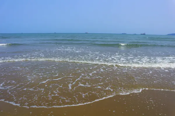 Pozadí Vlny Pláži Tropické Moře Letní Sezóně — Stock fotografie