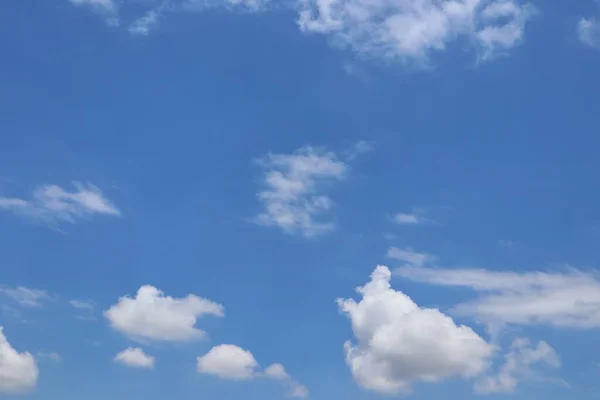 Natur Blauer Himmel Hintergrund Mit Weißen Wolken — Stockfoto