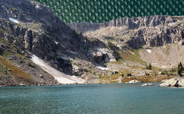 Lago Soledad Teton Parque Nacional Abstracto — Foto de Stock