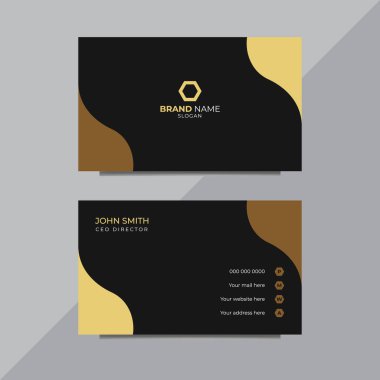 Modern temiz ve yaratıcı kartvizit şablonu