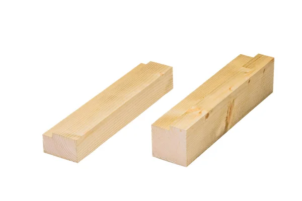 Gefräste Holzlatten Verschiedenen Größen — Stockfoto