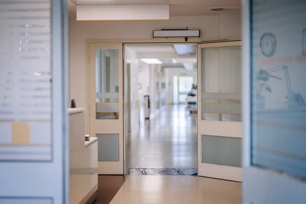 Krankenhausflur Innenraum Leerer Krankenhausflur — Stockfoto