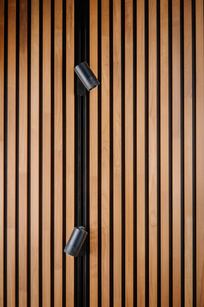 Akustické Panely Pozadí Dřevěné Trámy Moderní Pozadí — Stock fotografie