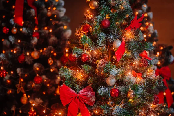 Noel ağacı dekorasyonu ile yakın çekim