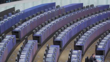 Strasbourg, Fransa 14 Mart 2023 - Strazburg, Fransa 'da Avrupa Parlamentosu' nda Genel Kurul 