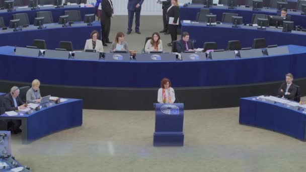 Strasbourg France March 2023 Plenary Session European Parliament Strasbourg France — Stock Video