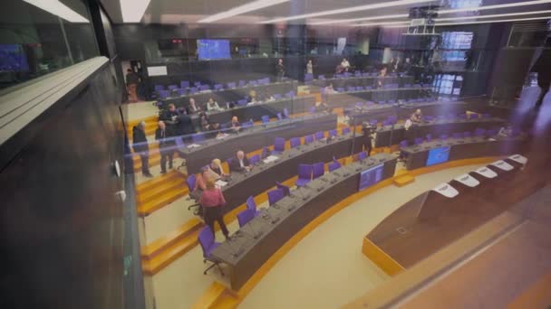 Štrasburk Francie Března 2023 Plenární Zasedání Evropského Parlamentu Štrasburku Francii — Stock video