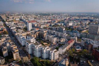 Varşova 'daki dairelerin manzarası yükseldi.