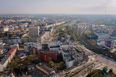 Varşova 'daki dairelerin manzarası yükseldi.