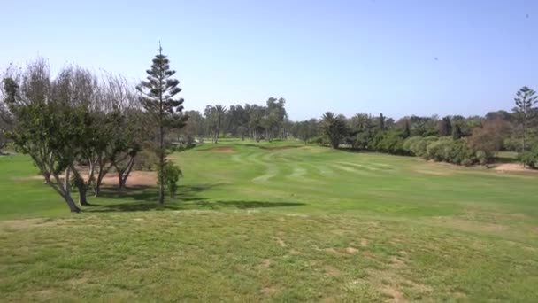 Agadir Marrocos Fevereiro 2024 Com Vista Para Campo Golfe Com — Vídeo de Stock