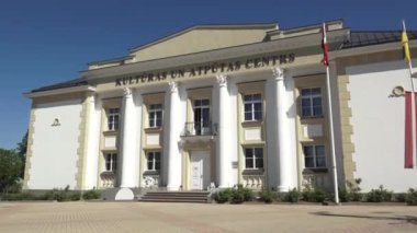 Balvi, Letonya - 28 Mayıs 2024 - Güneşli bir günde Letonya 'nın Balvi kentinde 