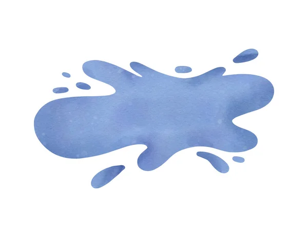 Suluboya Renkli Sütü Suyu Beyaz Bir Zemine Sıçratır Etiket Şablonu — Stok fotoğraf