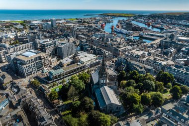 İskoçya 'daki Aberdeen şehrinin manzarası