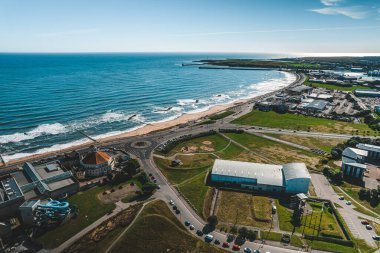 İskoçya 'daki Aberdeen şehrinin manzarası