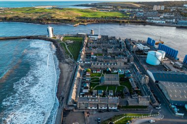 İskoçya 'daki Aberdeen şehrinin manzarası