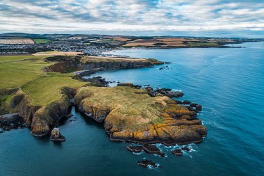 nature scenic view Dunnottar, Scotland.