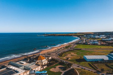 İskoçya 'daki Aberdeen şehrinin manzarası