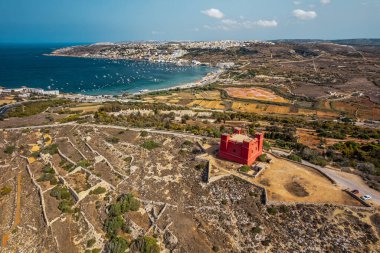 The Red Tower in Melliea, Malta