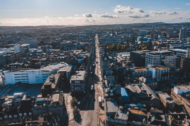 İskoçya 'daki Aberdeen şehrinin manzarası