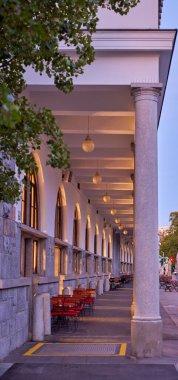 Ljubljana 'nın Slovenya, Avrupa' daki mimarisi