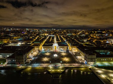 City of Lisbon by night, Portugal