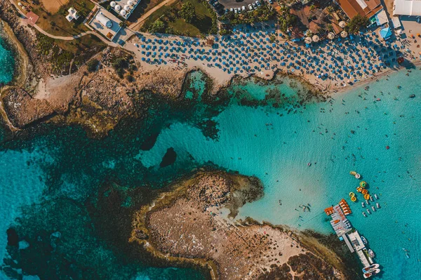 塞浦路斯Ayia Napa的Nissi海滩 — 图库照片