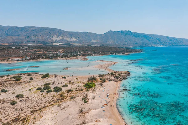 Elafonisi Strand Auf Kreta Griechenland — Stockfoto