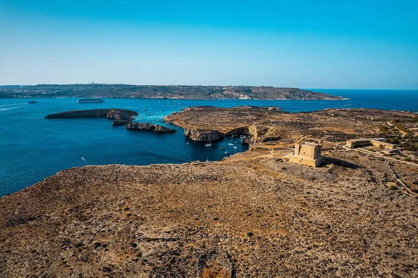 Isla Comino Malta Segundo Plano — Foto de Stock