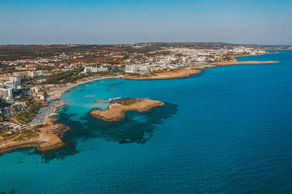 Plaża Nissi Ayia Napa Cypr — Zdjęcie stockowe