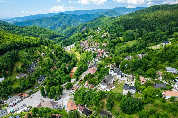 Aerial View Spania Dolina Slovakia Nature Scenic View — Stock Photo, Image